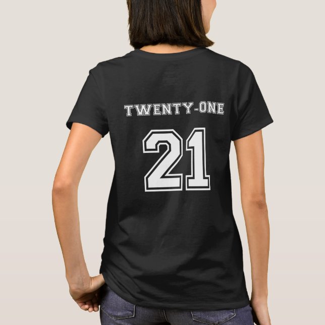 21. Geburtstag Sportart 21. Geburtstag T-Shirt (Rückseite)