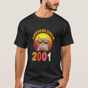 21. Geburtstag Vintage Katze Phantastisch seit 200 T-Shirt
