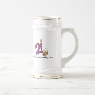 21. Geburtstags-Bier (kundengerecht) Bierglas