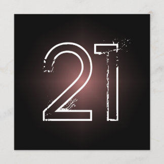 21. Geburtstags-Party Einladung