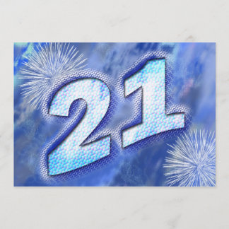 21. Geburtstags-Party Einladung