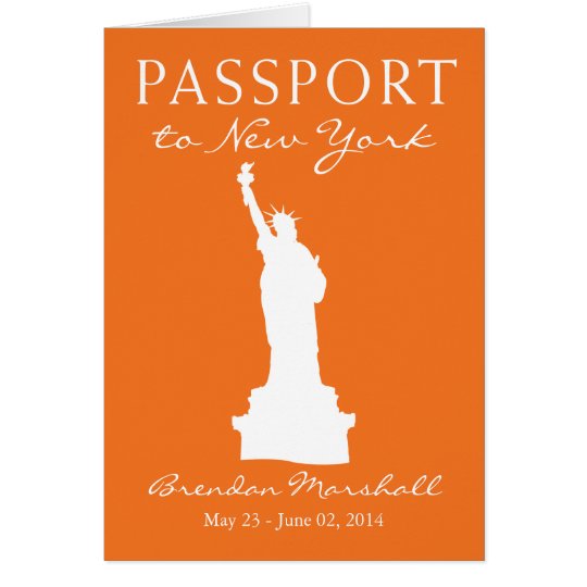 21. Geburtstags-Pass New York City Karte