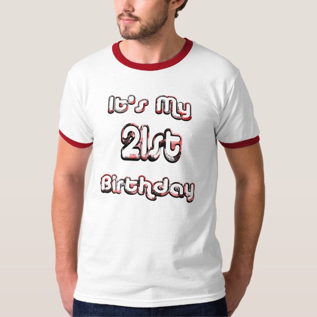 21. Geburtstags-trinkendes Shirt (Vorderseite)