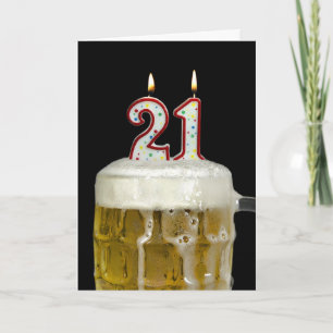 21. Geburtstagsbier Karte