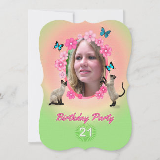 21. Geburtstagsfeier Party Einladung
