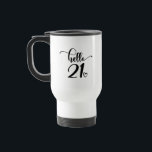 21. Geburtstagsfrauen 21 Niedlichen 21 Jahre alt Reisebecher<br><div class="desc">21. Geburtstagsfrauen Hallo 21 Niedlich 21 Jahre alt - Das perfekte und niedliche 21. Geburtstagsgeschenk für Frauen! Eine tolle Einrichtung oder Dekoration für eine Geburtstagsfeier. Phantastisches Geschenk für Ihre Freundin oder Ehefrau,  Schwester,  Tochter oder Nichte!</div>