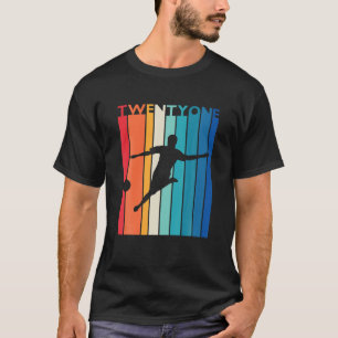 21. Geburtstagsgeschenk Vintages Fußball-Shirt 21 T-Shirt