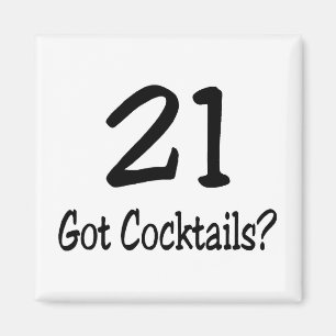 21 got Cocktails Magnet