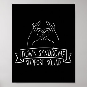 21 Hand Down-Syndrom-Unterstützungsteam Poster