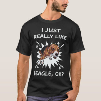 21 Ich mag einfach wirklich Beagle T-Shirt