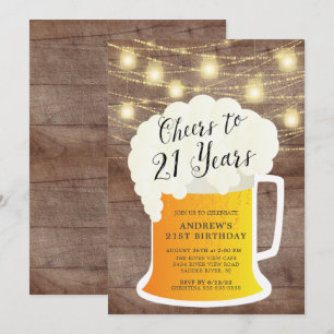 21 Jahre 21. Geburtstagsfeier Einladung