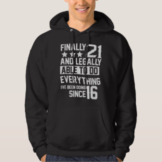 21 Jahre alt - 21. Geburtstag Hoodie