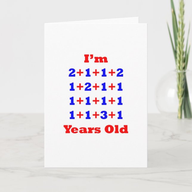 21 Jahre alt! Karte (Vorderseite)