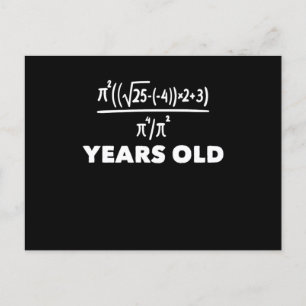 21 Jahre alte Algebra-Gleichung Lustiger 21. Gebur Postkarte