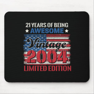 21 Jahre alte Geschenke 21. Geburtstag Amerikanisc Mousepad