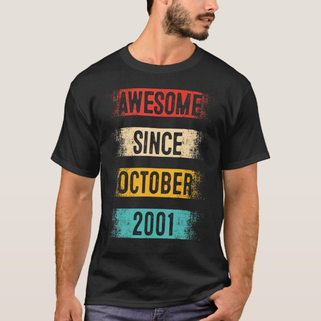 21 Jahre Phantastisch seit Oktober 2001 21. Geburt T-Shirt (Vorderseite)