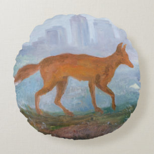 21. Jahrhundert Fox 2006 Rundes Kissen