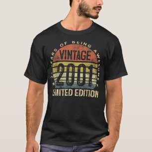 21-jährige Geschenke Vintag 2001 Limited Edition 2 T-Shirt