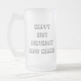 21. Jeder muss an etwas glauben Mattglas Bierglas