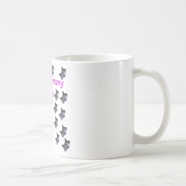 21 Katzen-Köpfe alt Kaffeetasse (Rechts)