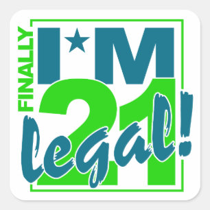 21 & LEGAL Aufkleber