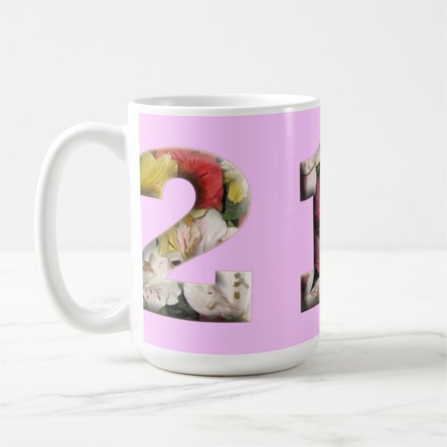 21 Meilensteine Tasse individuell anpassbar (Links)