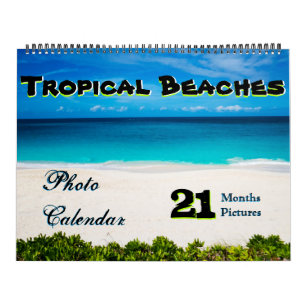 21 Monate/Fotos Tropical Beach Calendar Kalender