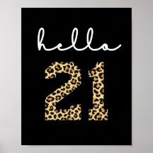 21 | Niedlicher 21. Geburtstagskäfigdruck