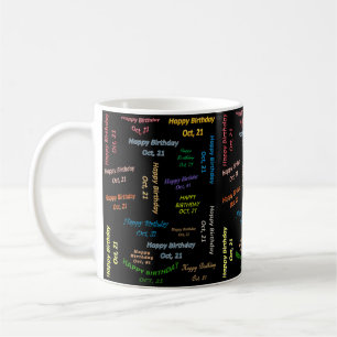 21 octobre Mug d'anniversaire