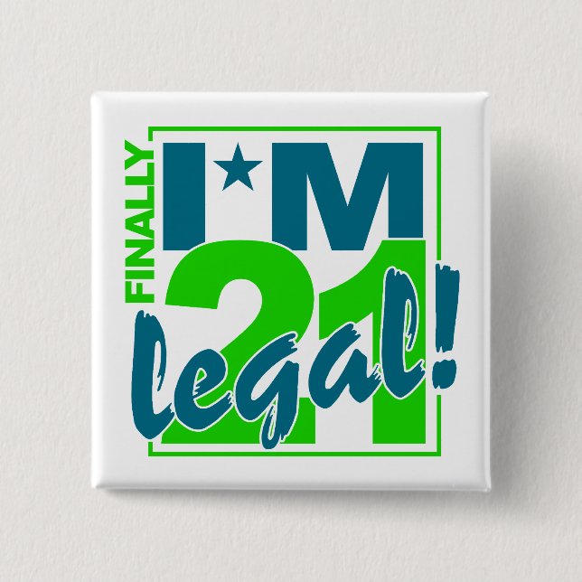 21 & RECHTLICH BUTTON (Vorderseite)