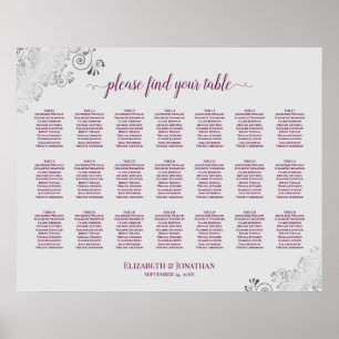 21 Tableau Mariage Cassis en gris