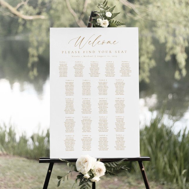 21 Tables Sitzplan Willkommen Poster (Von Creator hochgeladen)
