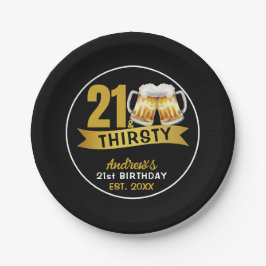 21 & THIRSTY-21ST BIRTHDAY  PAPPTELLER