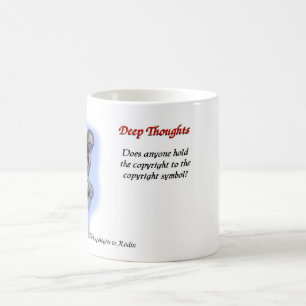 21 Tiefe Gedanken - Tasse des Urheberrechts