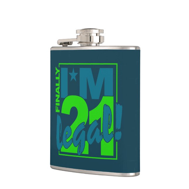 21 u. LEGALE kundenspezifische Flasche Flachmann (Links)