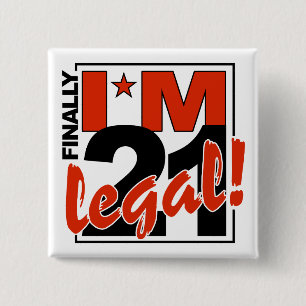 21 u. LEGALER Knopf Button