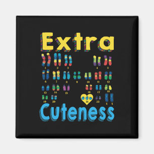 21 XX Extra Chromosom Girl World Down Syndrome Da Magnet