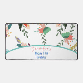 21e anniversaire coloré de cadeau floral