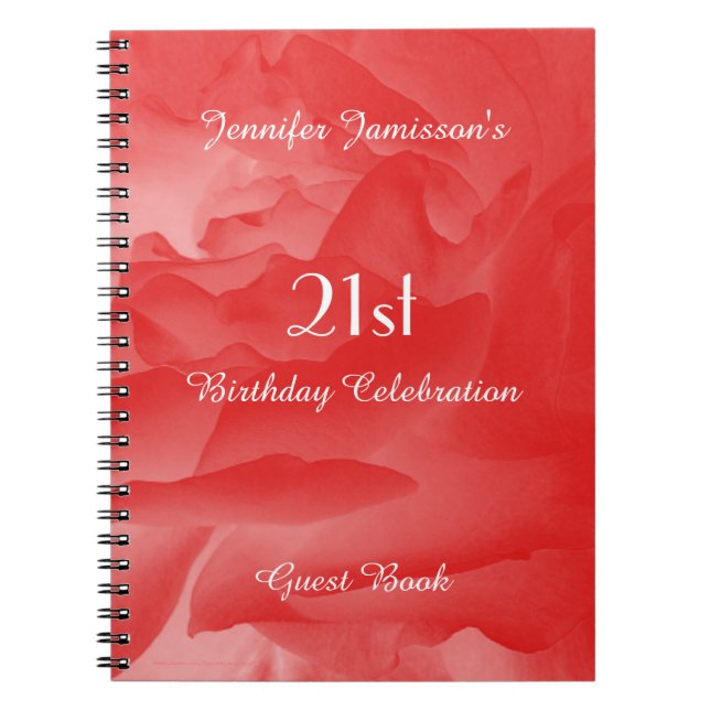 21e Anniversaire du livre d'hôtes de la fête, Rose (Devant)
