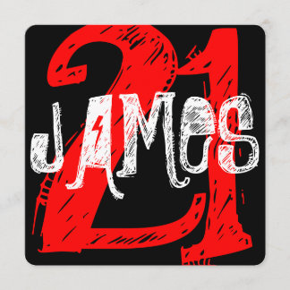 21e anniversaire Invitation