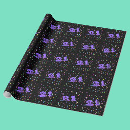 21e Anniversaire Papier d'enveloppement cadeau