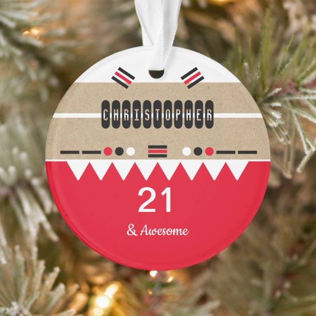 21e anniversaire super rouge et blanc (Arbre)