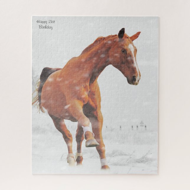 21ème Anniversaire Voeux. Jigsaw Puzzle (Vertical)