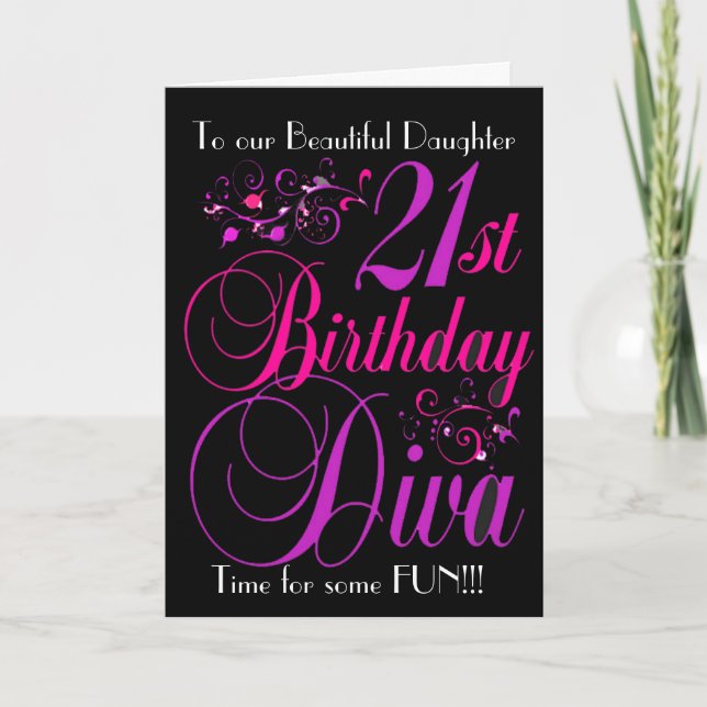 21ème CARTE DE VOEUX de DIVA d'ANNIVERSAIRE de (Devant)