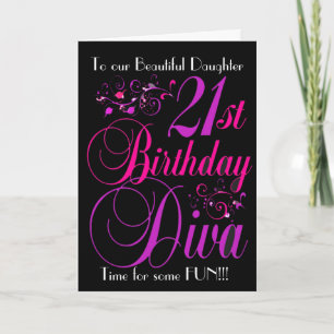 21ème CARTE DE VOEUX de DIVA d'ANNIVERSAIRE de