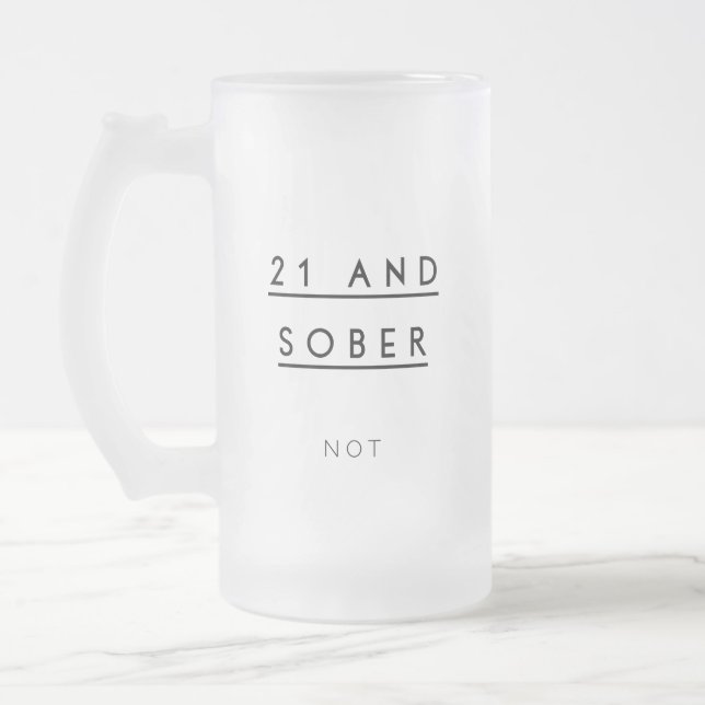 21ème Tasse de bière d'anniversaire (Gauche)