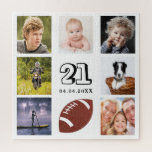 21st birthday 21 Foto von Klebeman Guy White<br><div class="desc">A gift for a young man's 21st birthday,  celebrating his life with a klebend of 8 of your fotos. Templates for age 21 and datiert. Date of birth or the date of the anniversary. Black colored letters. White Background.</div>