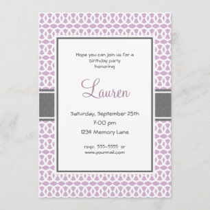 21th Invitation d'anniversaire