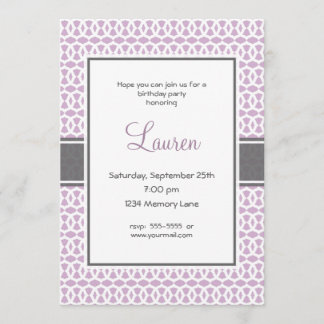 21th Invitation d'anniversaire