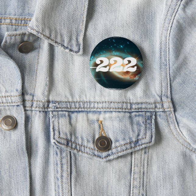 222 Universe Angel Number Galaxy Manifestation Button (Beispiel)